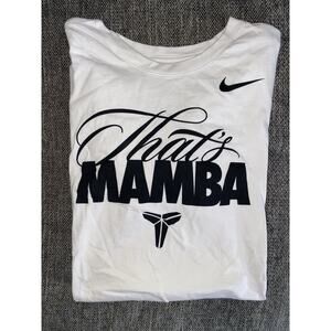 Nike Kobe Bryant “That’s Mamba” Mens White Shirt Size Large